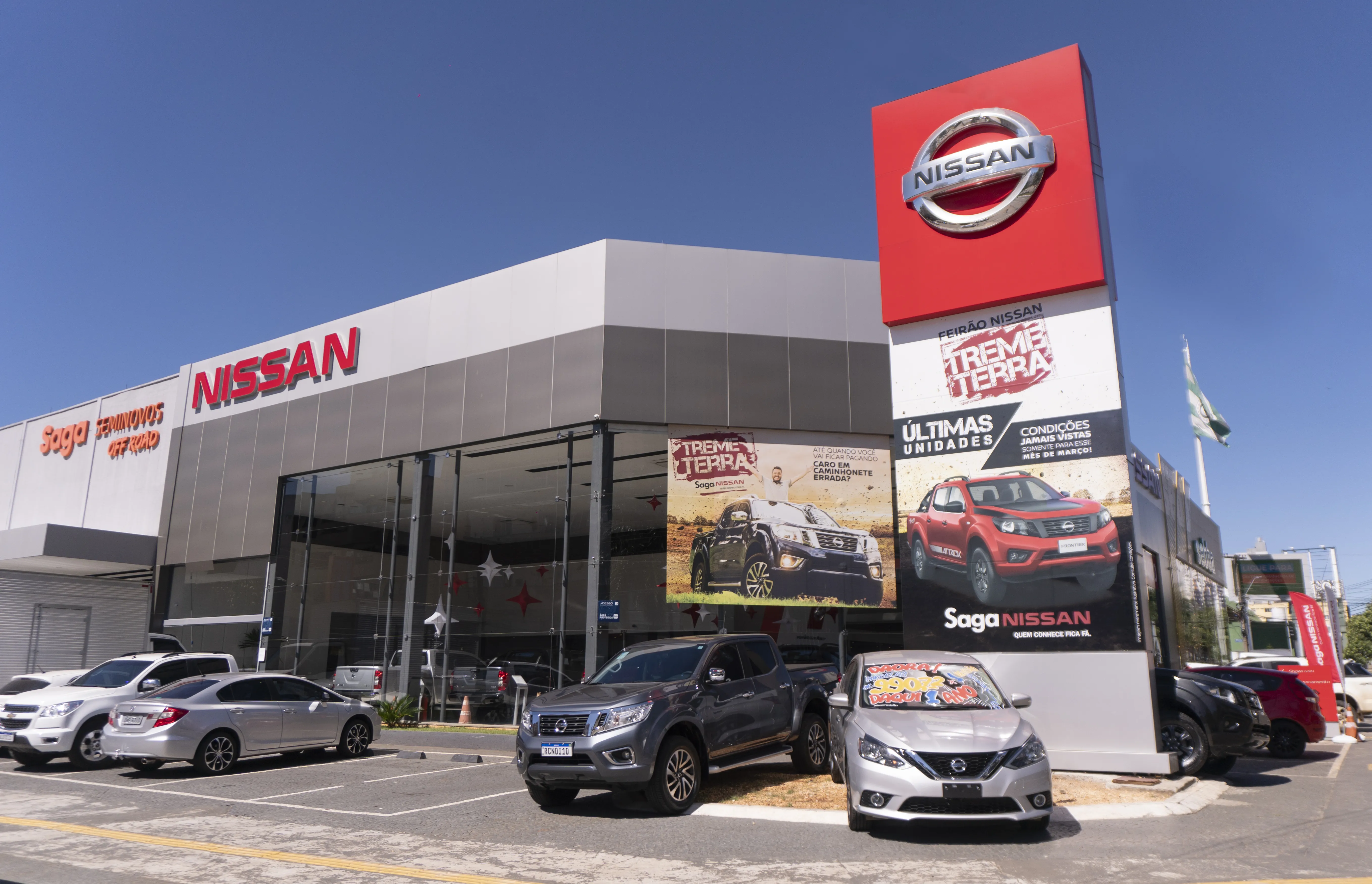 Fachada da loja Veículos à venda em SAGA NISSAN 85 - Goiânia - GO | Mobiauto