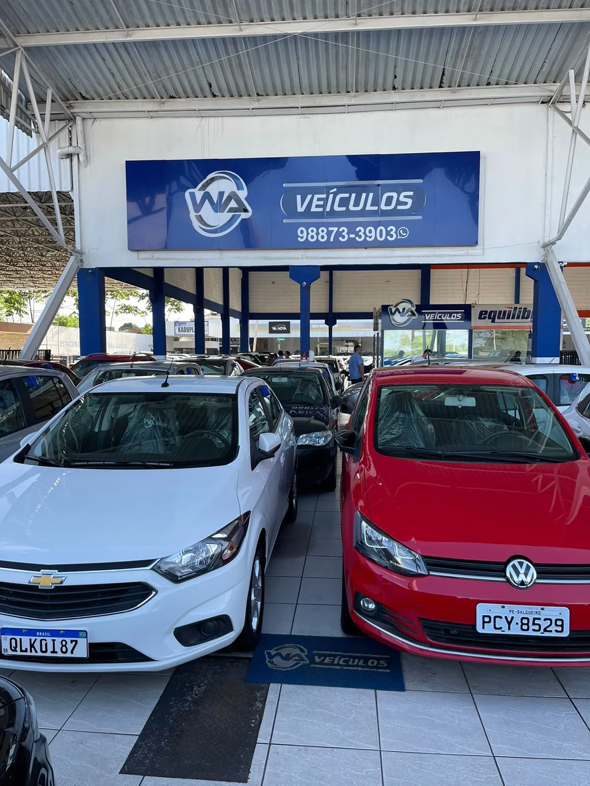 Fachada da loja W.A COMERCIO DE VEICULOS LTDA - Maceió - AL