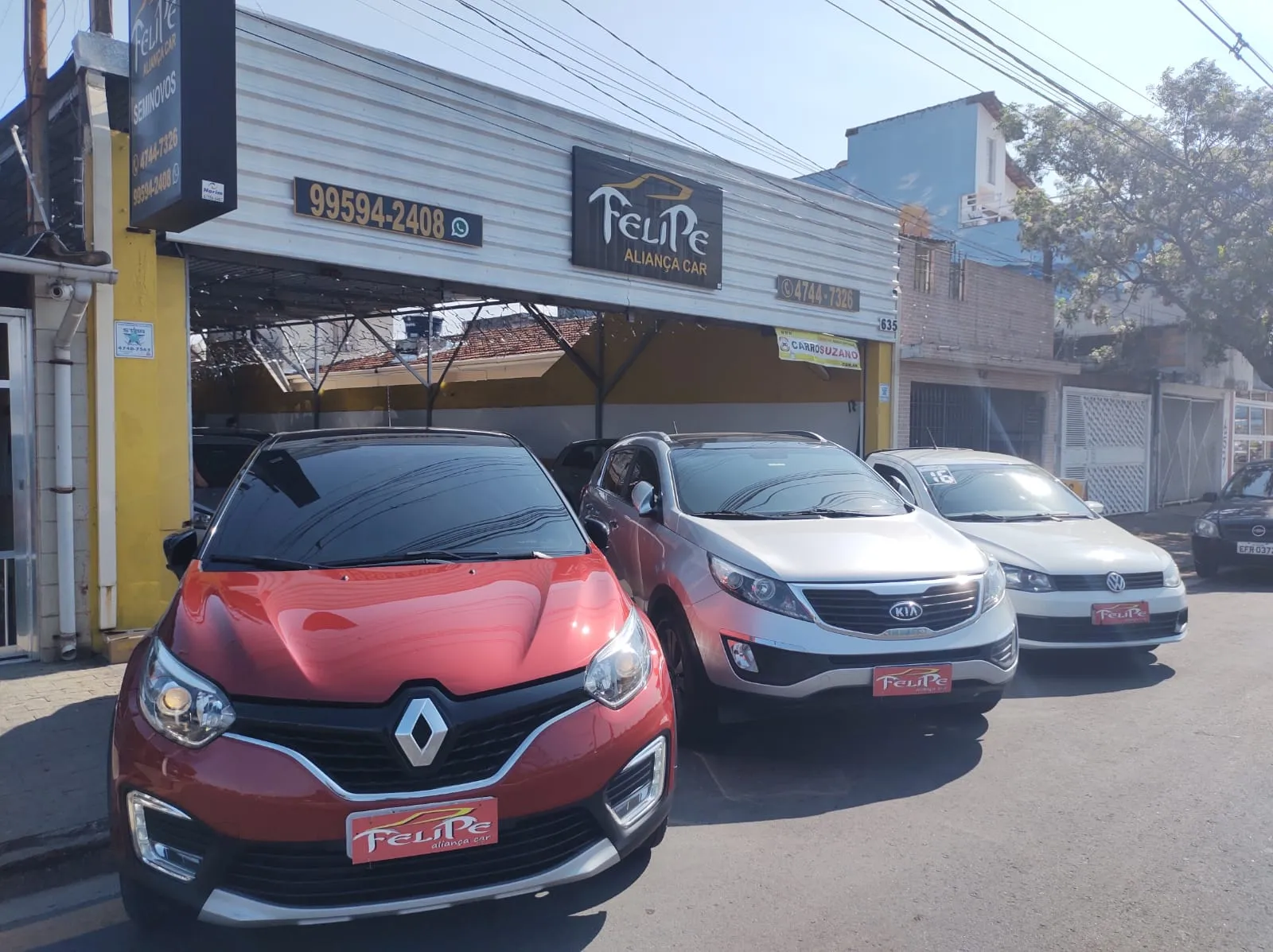 Fachada da loja Veículos à venda em Felipe Aliança Car - Suzano - SP | Mobiauto
