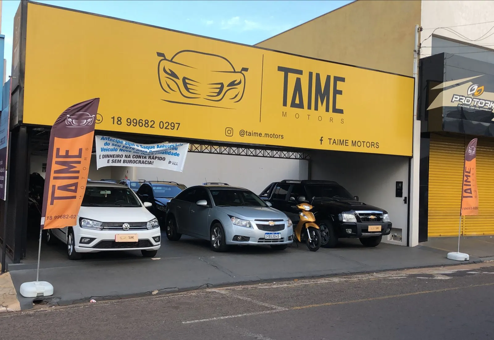 Fachada da loja TAIME MOTORS  - Assis - SP