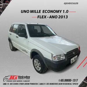 Fiat Uno Mille Way Econ, ano 2013, vermelho. (17492)