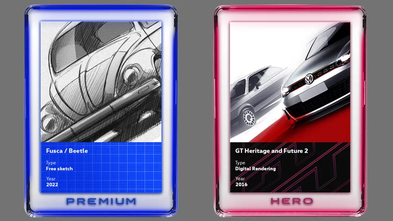 VW Gol, Fusca e cia viram figurinhas de álbum digital pago com criptomoedas