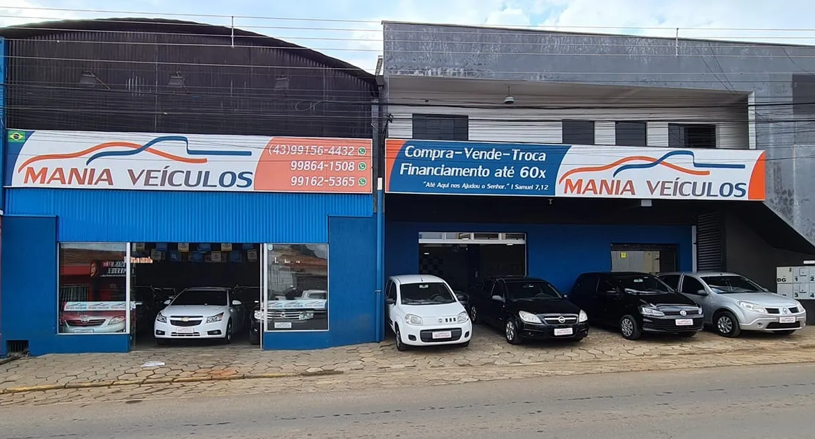 Fachada da loja MANIA VEICULOS - Curiúva - PR