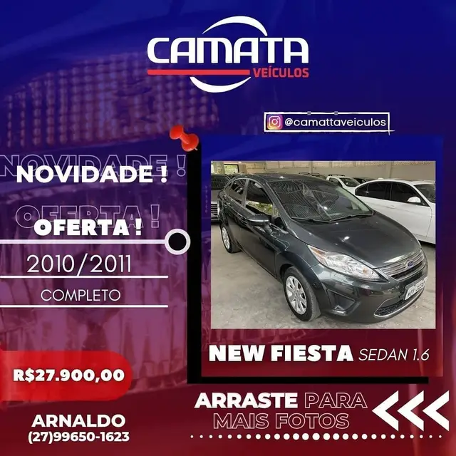 Carro Ford New Fiesta Sedan 2011 SE 1.6 (Flex)