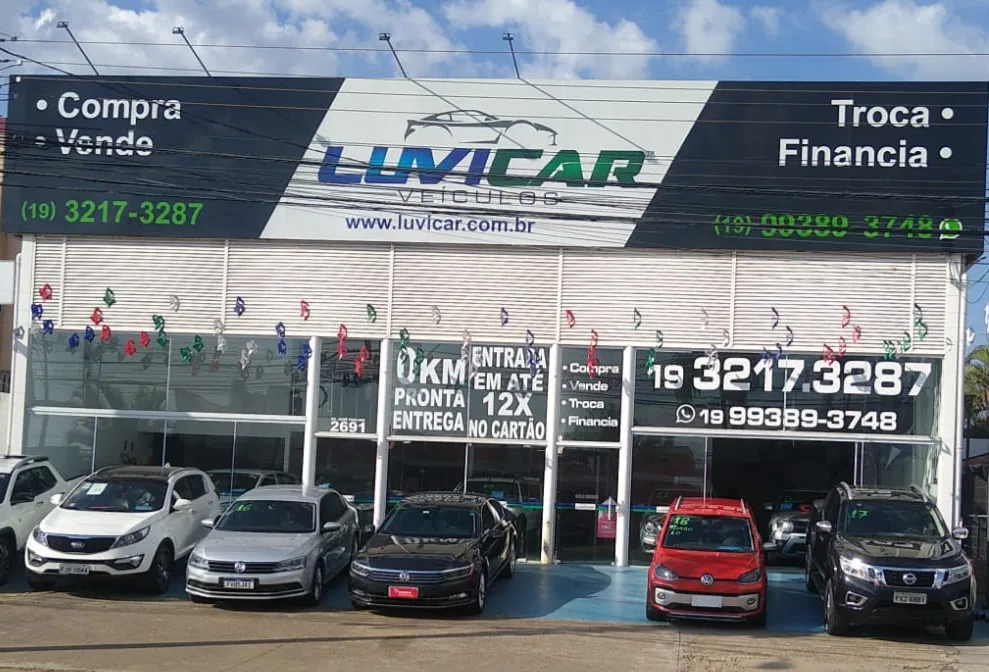 Fachada da loja LUVICAR VEICULOS - Paulínia - SP