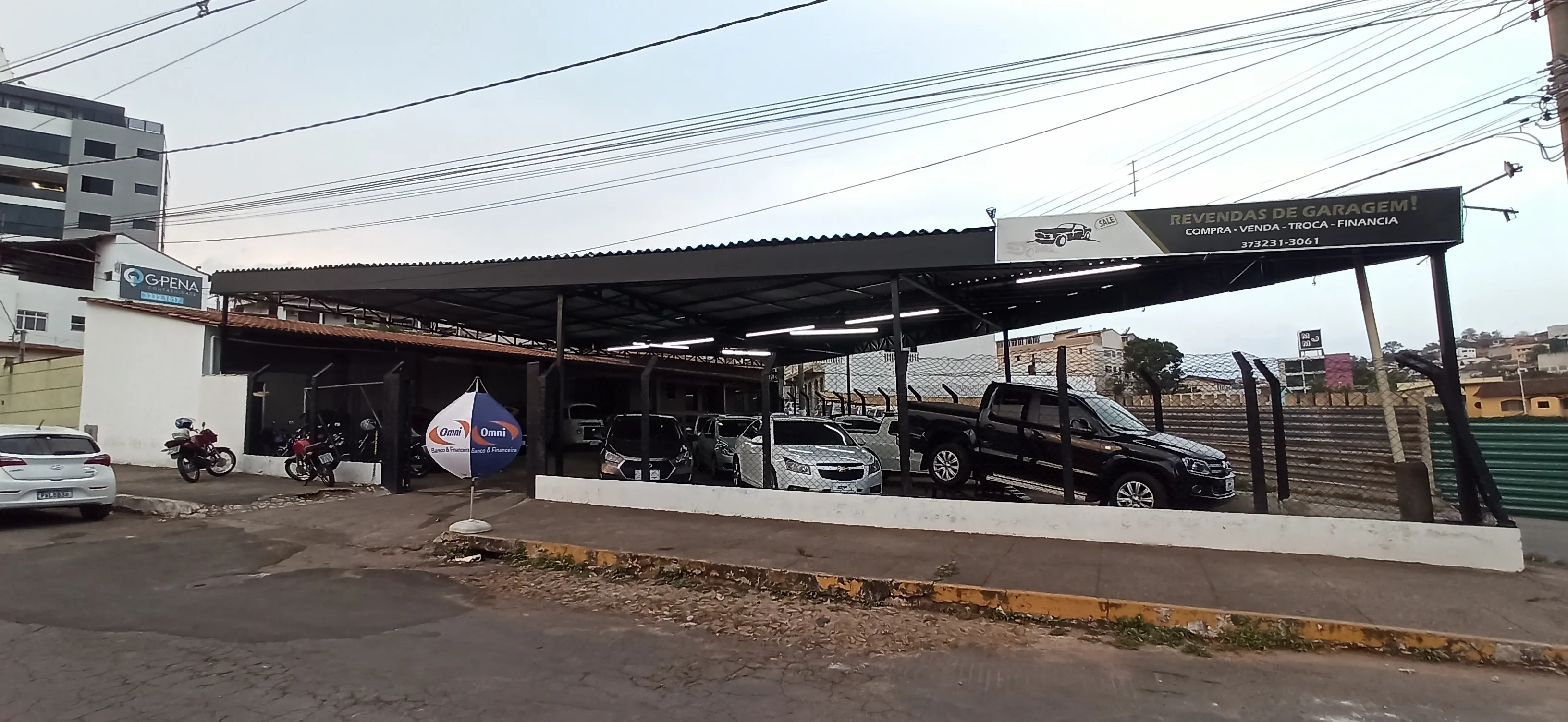 Fachada da loja Revendas de Garagem - Pará de Minas - MG