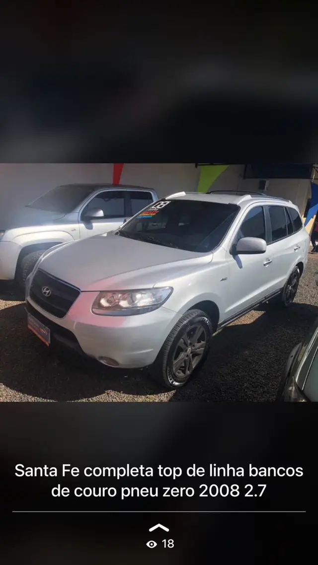 Carro Hyundai Santa Fe 2008 GLS 2.7 V6 4x4 (7 lug)