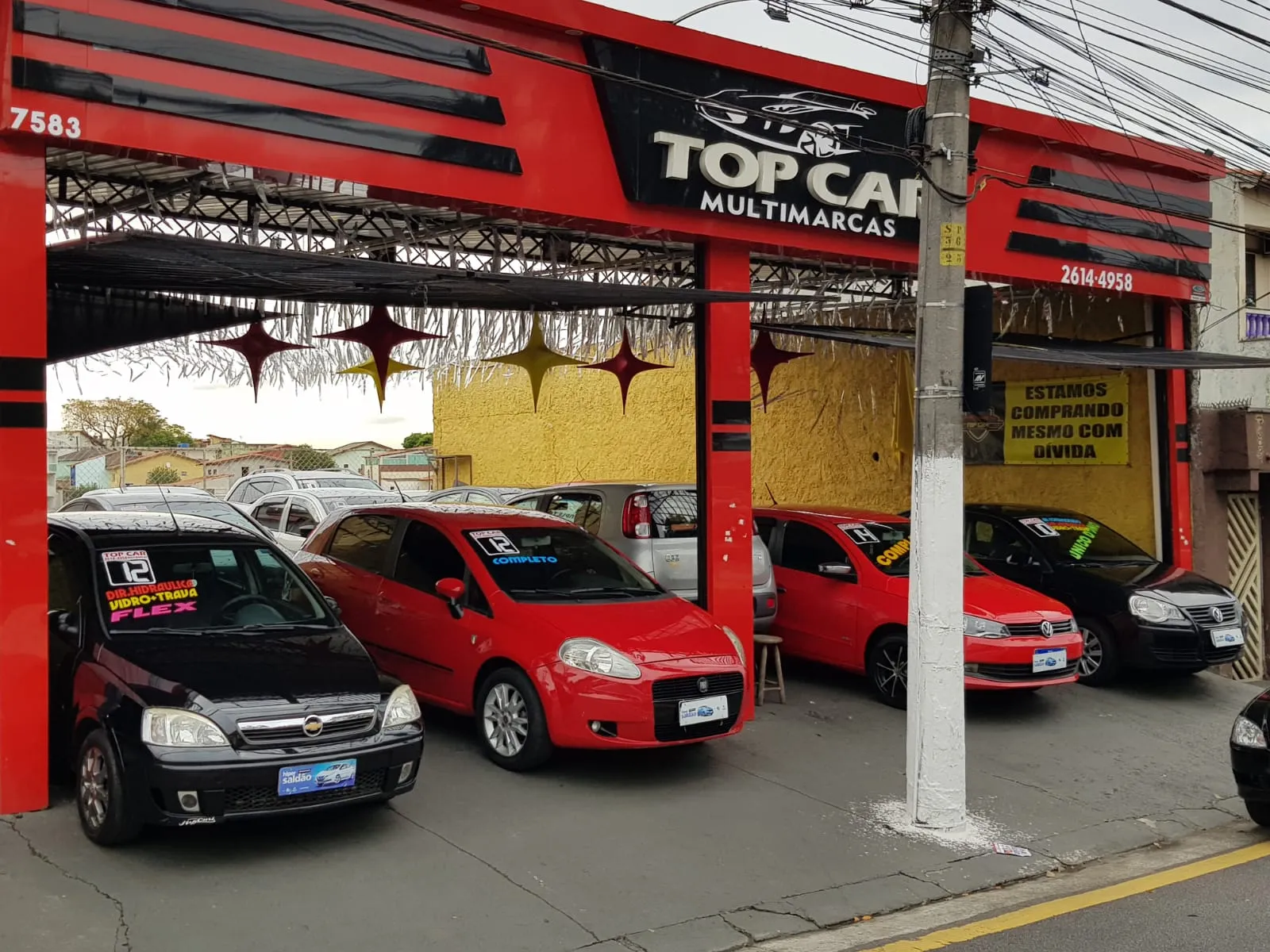 Fachada da loja Veículos à venda em TOP CAR MULTIMARCAS - São Paulo - SP | Mobiauto