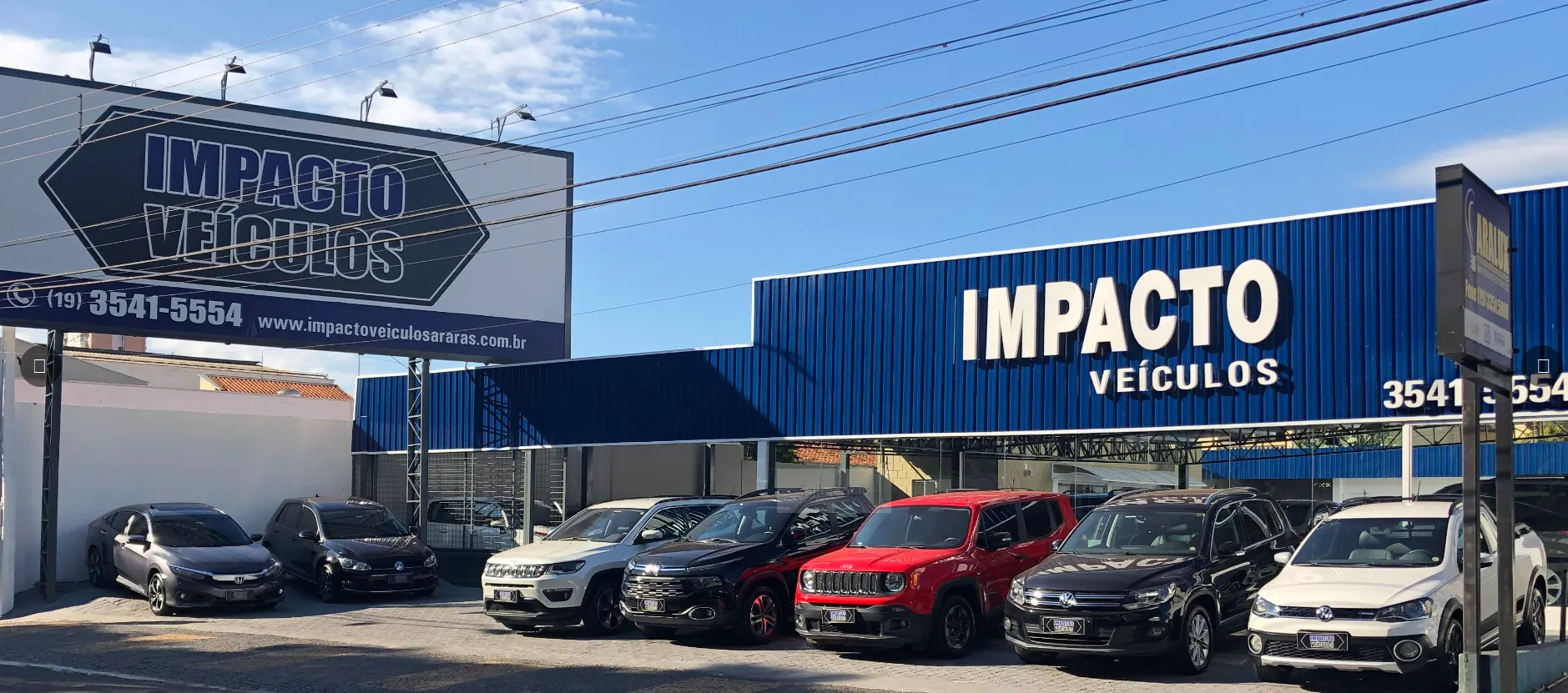 Fachada da loja Veículos à venda em IMPACTO VEICULOS  - Araras - SP | Mobiauto