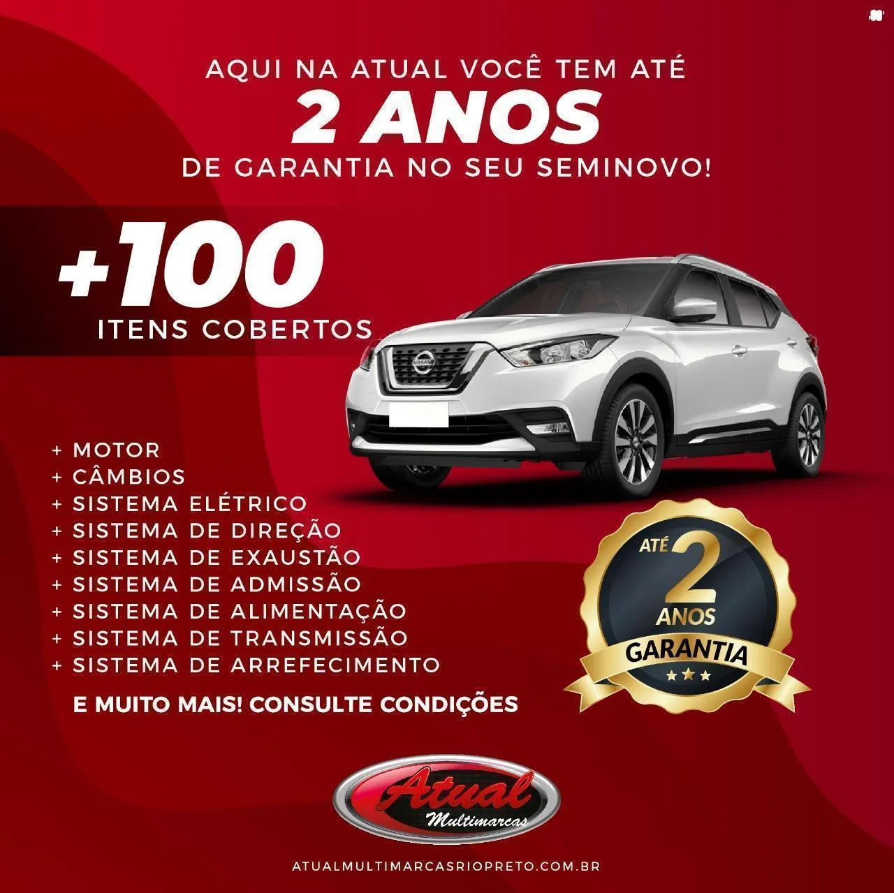 Fachada da loja Veículos à venda em Atual Multimarcas - São José do Rio Preto - SP | Mobiauto