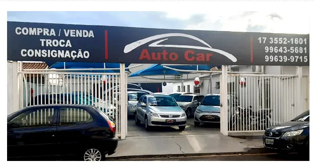 Fachada da loja AUTO CAR - Urupês - SP