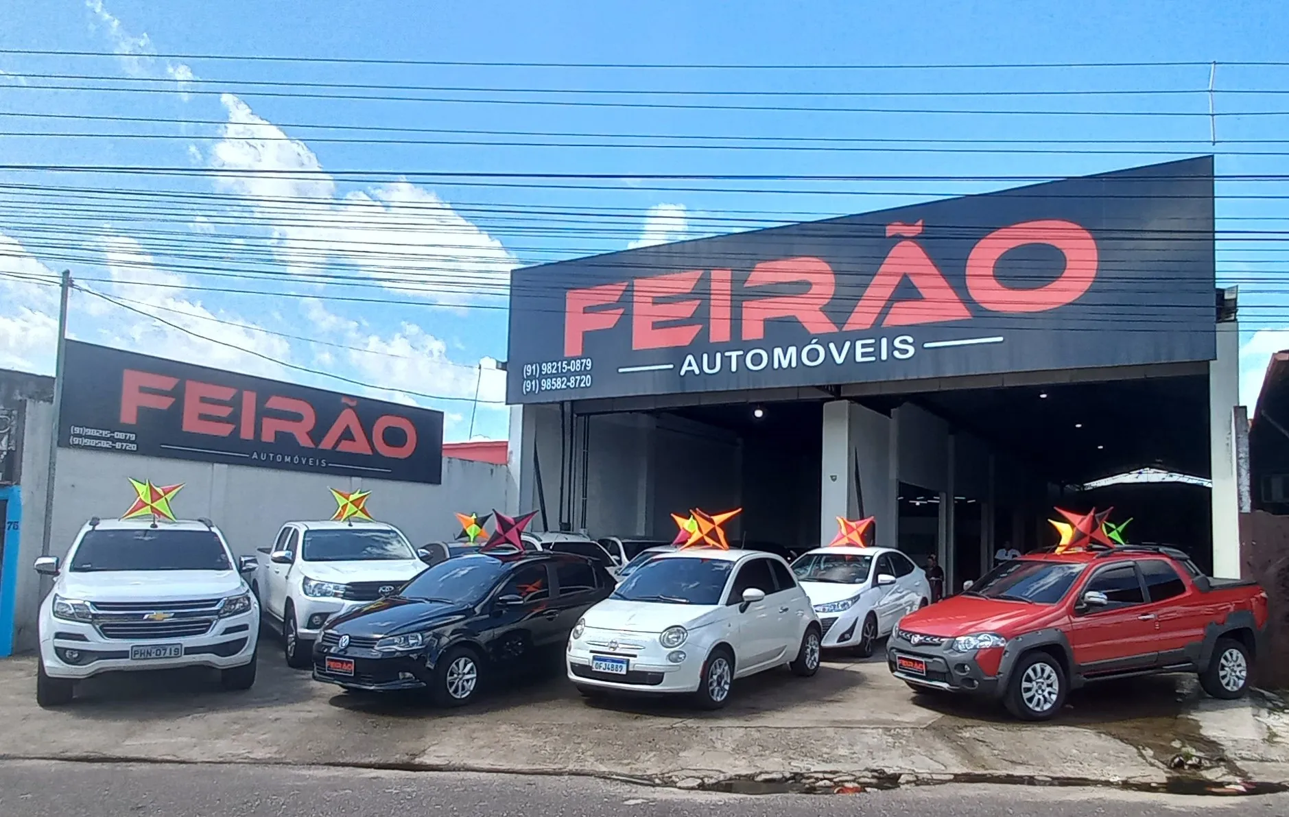Fachada da loja FEIRÃO AUTOMÓVEIS - Castanhal - PA
