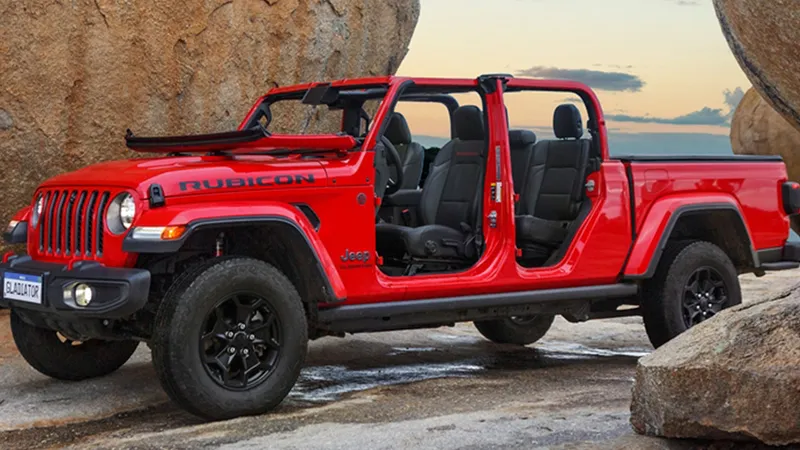 Jeep Gladiator, a picape em que até as caixas de som são portáteis