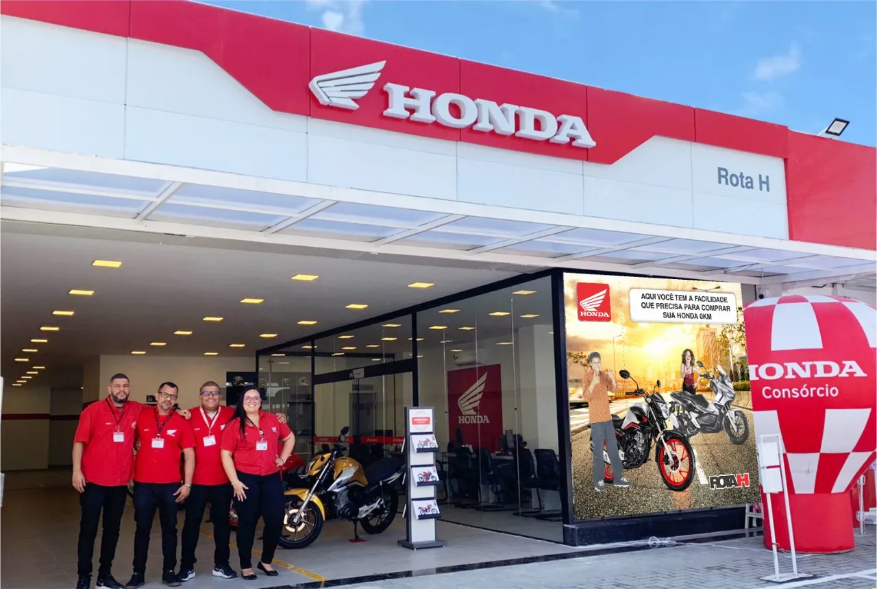 Fachada da loja ROTA H - HONDA - Rio de Janeiro - RJ