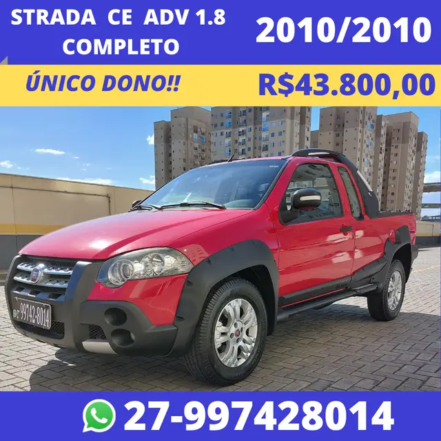 Carro Fiat Strada 2010 Adventure Locker 1.8 8V (Flex) (Cabine Estendida)