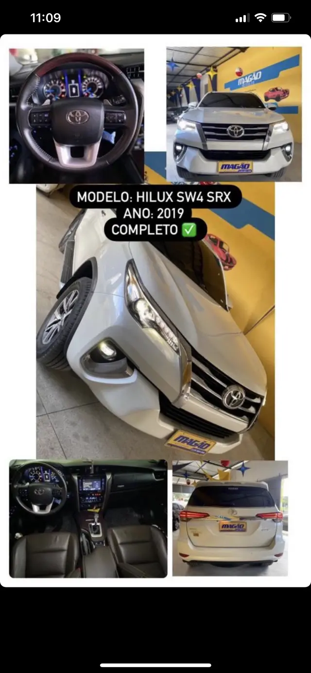 Carro Toyota SW4 2019 2.8 TDI SRX 7L 4x4 (Aut) (Diesel)