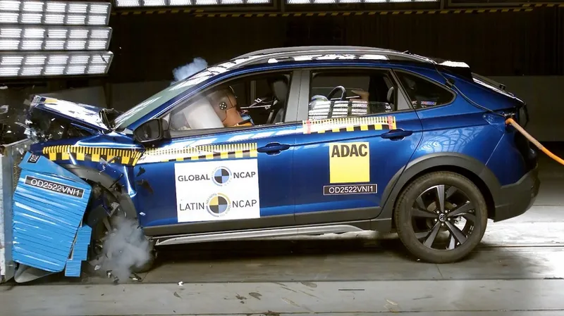 VW Nivus alcança nota máxima no Latin NCAP e Honda WR-V decepciona
