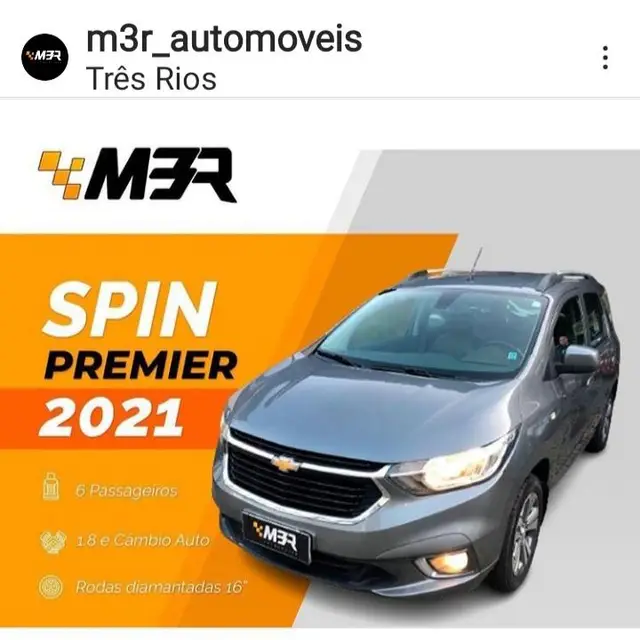 Carro Chevrolet Spin 2021 Premier 7S 1.8 (Flex)