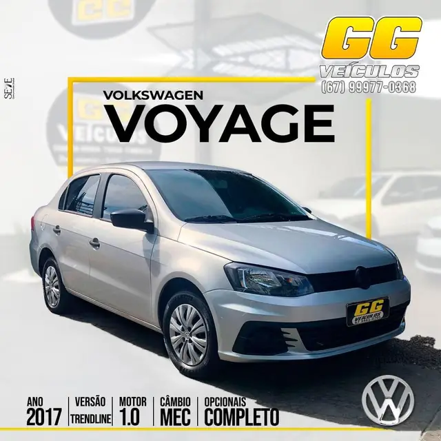 Carro Volkswagen Voyage 2017 1.6 Trendline (Flex)