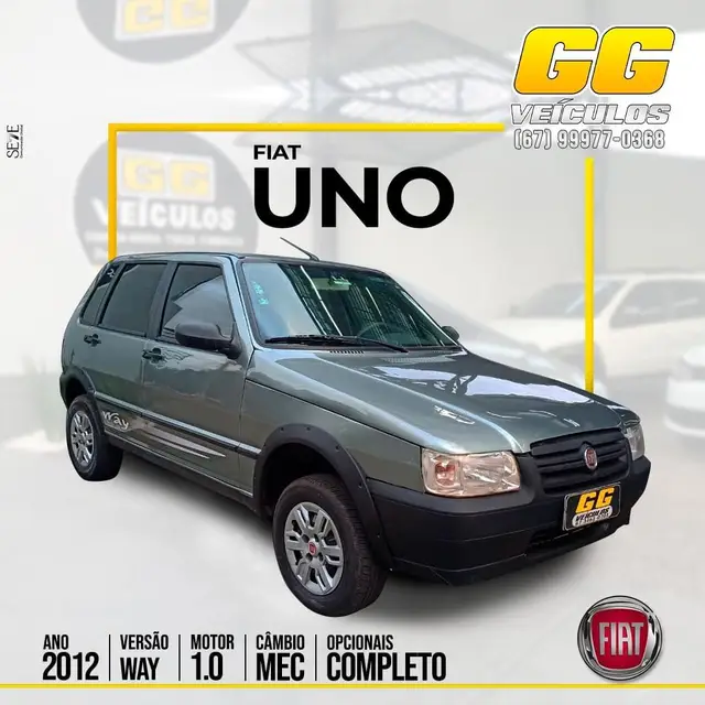 Carro Fiat Uno Mille 2012 Fire Economy Way 1.0 (Flex) 2p