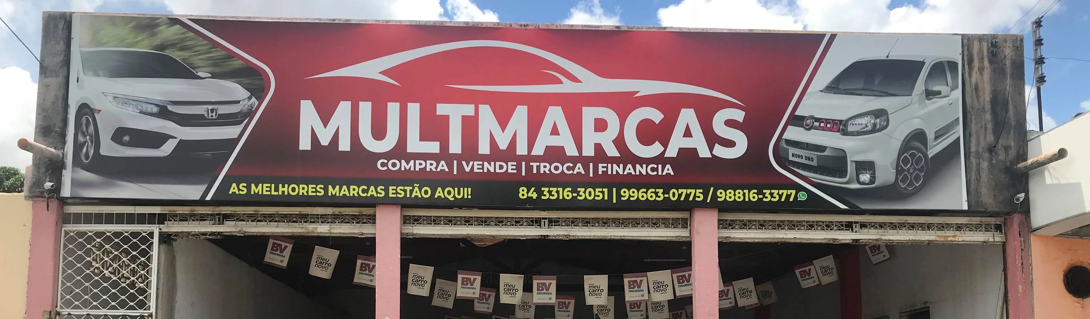 Fachada da loja Veículos à venda em Multimarcas Veiculos - Mossoró - RN | Mobiauto