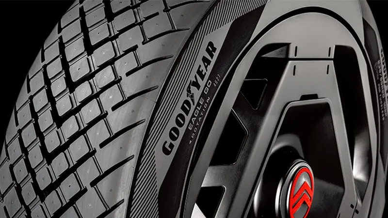 Goodyear cria pneu feito de arroz e óleo de girassol que dura 500.000 km