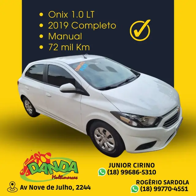 Carro Chevrolet Onix 2019 1.0 LT SPE/4