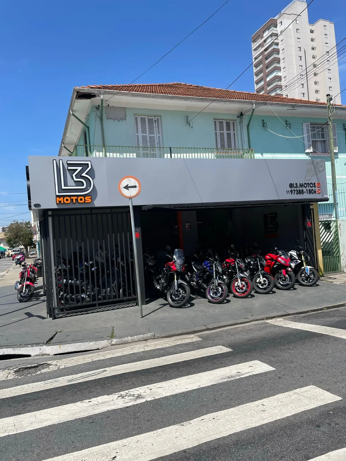 Fachada da loja L3 MOTOS - São Paulo - SP