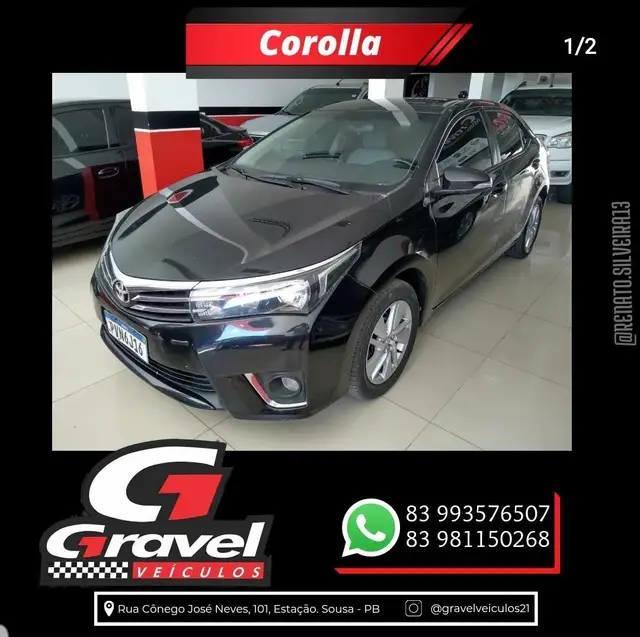 Carro Toyota Corolla 2015 Sedan 1.8 Dual VVT-i GLi Multi-Drive (Flex)