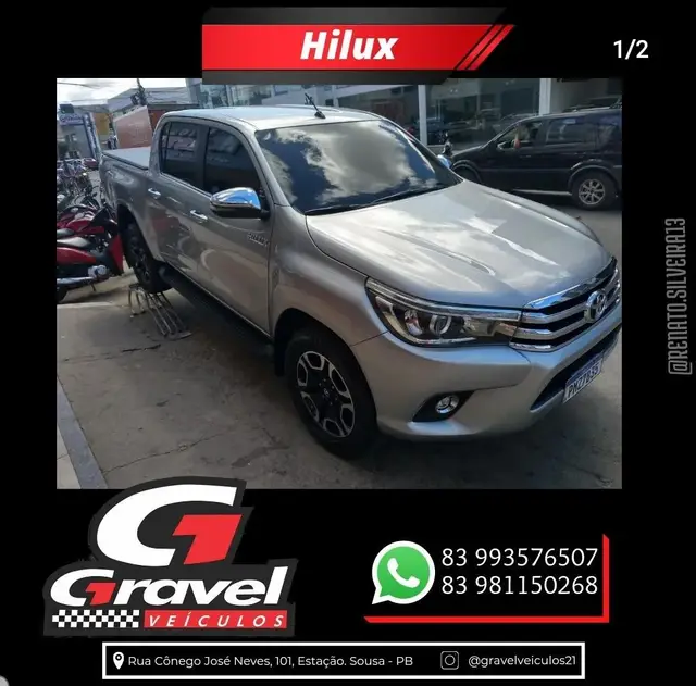 Carro Toyota Hilux Cabine Dupla 2018 Hilux 2.8 TDI SRX CD 4x4 (Aut)