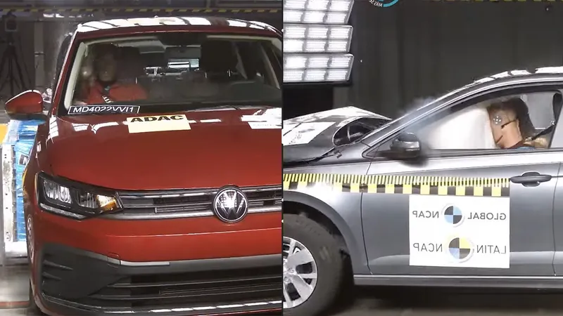 Os detalhes que fizeram o VW Virtus tirar nota máxima em segurança e o Polo não