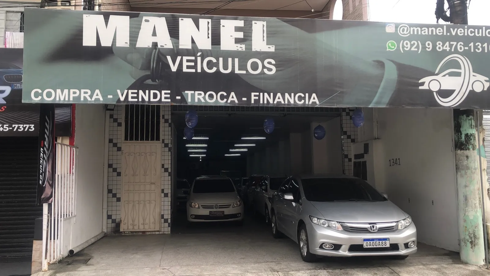 Fachada da loja MANEL VEICULOS - Manaus - AM