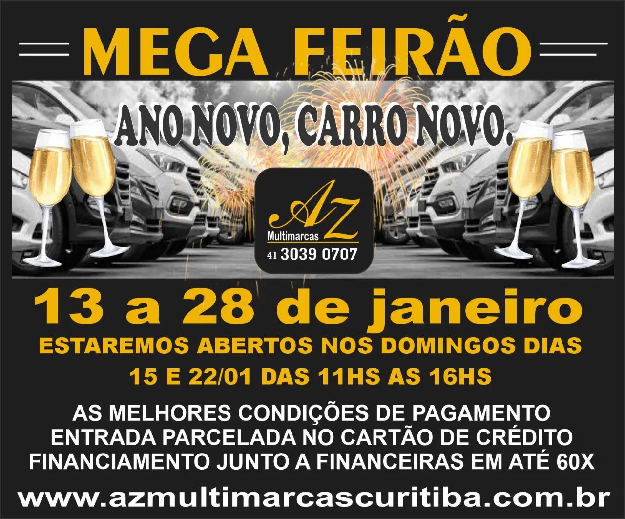 Fachada da loja Az Multimarcas - Curitiba - PR