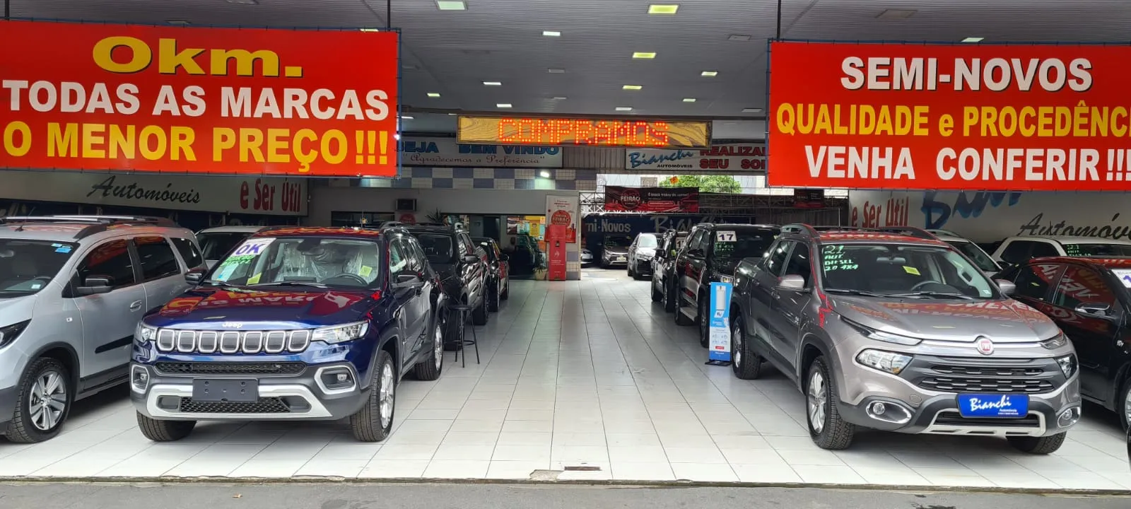 Fachada da loja Veículos à venda em BIANCHI AUTOMOVEIS - São Paulo - SP | Mobiauto