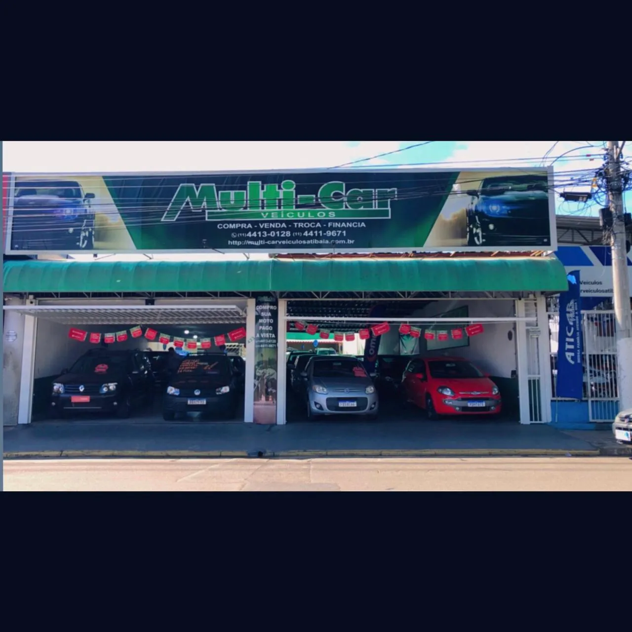 Fachada da loja Veículos à venda em MULTI CAR - Atibaia - SP | Mobiauto