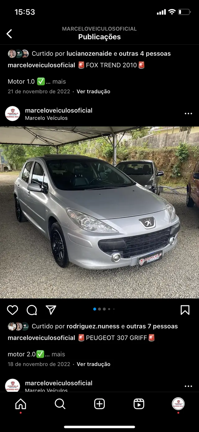 Carro Peugeot 307 2007 Hatch. Feline 2.0 16V