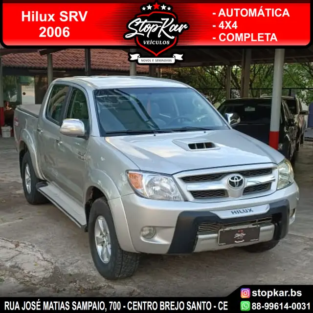 Carro Toyota Hilux Cabine Dupla 2006 Hilux SRV 4x4 3.0 (cab. dupla)