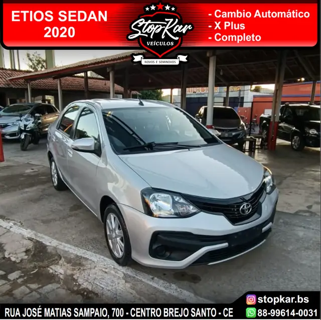 Carro Toyota Etios Sedan 2020 X Plus 1.5 (Aut) (Flex)