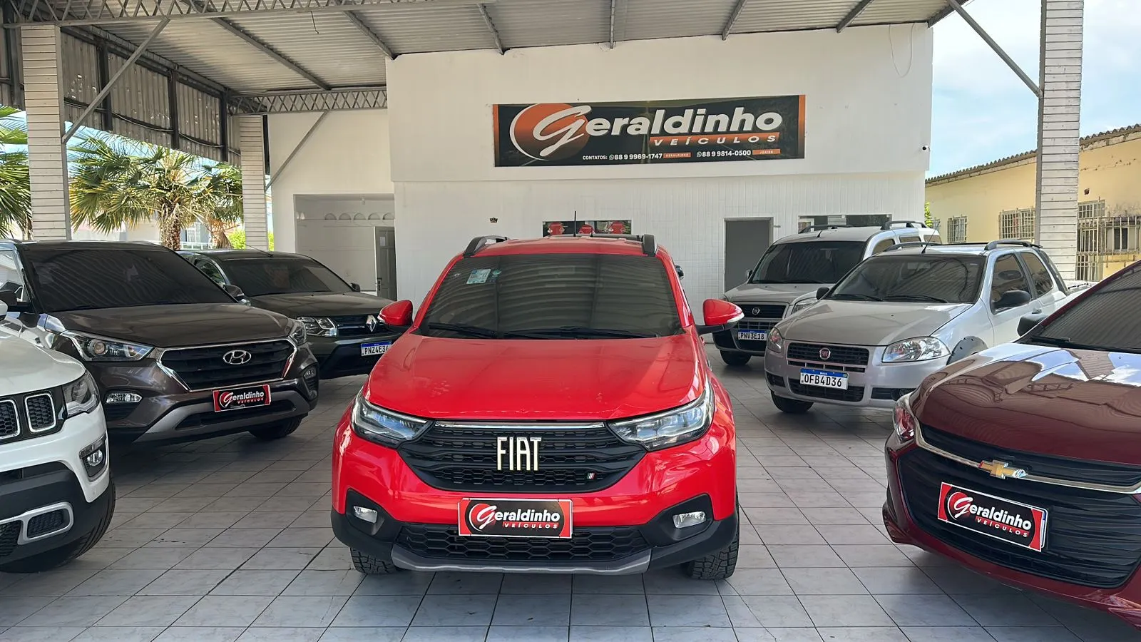 Fachada da loja Geraldinho Veículos - Jaguaribe - CE