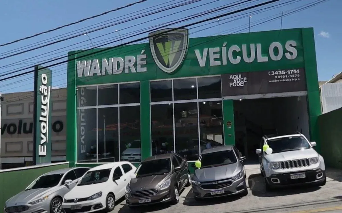 Fachada da loja Wandre Veiculos - Extrema - MG