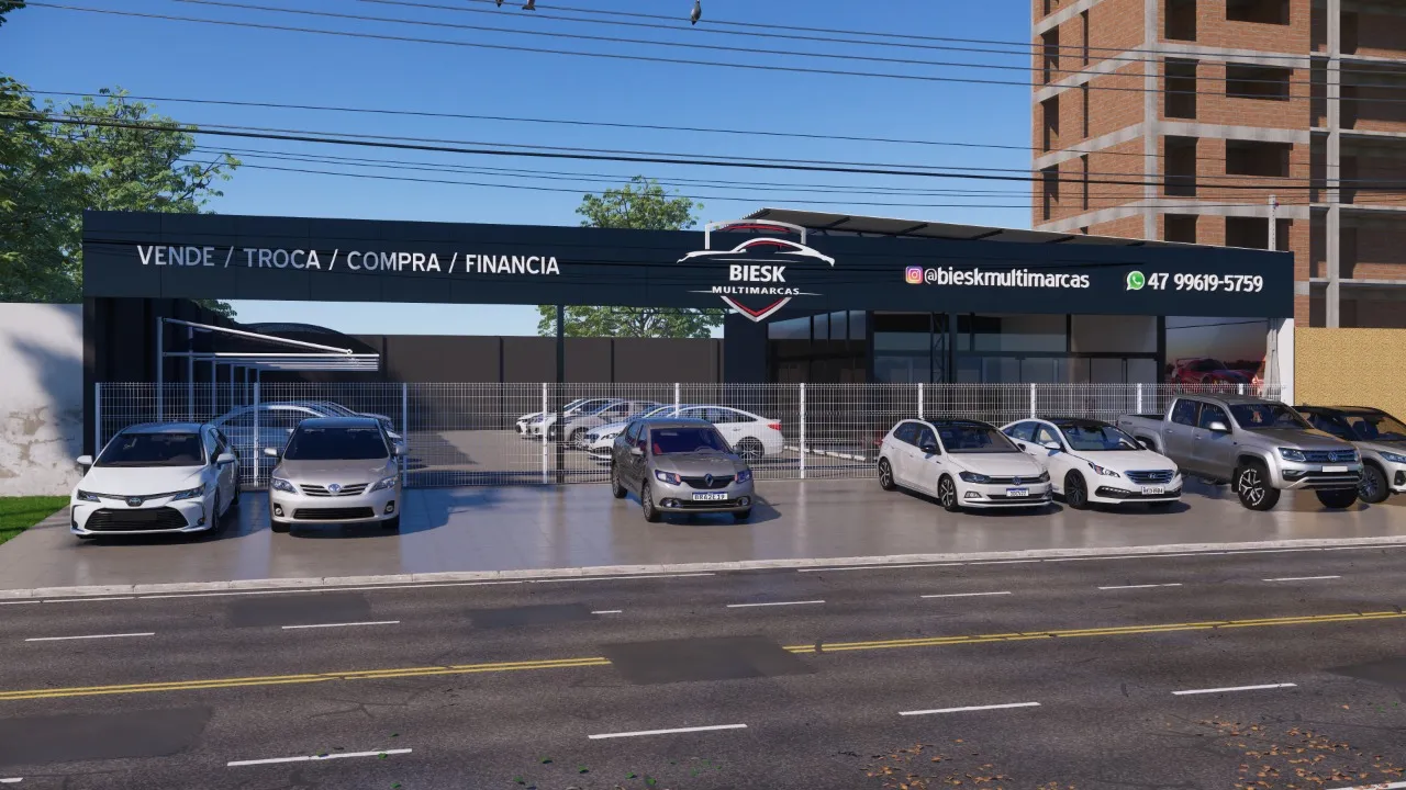 Fachada da loja Veículos à venda em BIESK MULTIMARCAS LTDA - Joinville - SC | Mobiauto