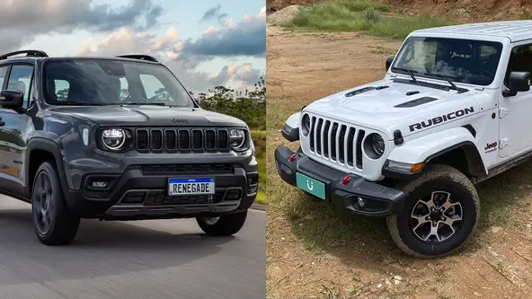 Rústico e totalmente fora de estrada, o Jeep Wrangler Rubicon tem disposição para subir até parede, mas poderia ter itens um pouco mais sofisticados