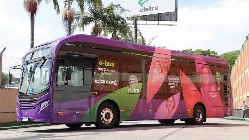 Ônibus elétrico brasileiro tem toque de Mercedes e potência de Porsche