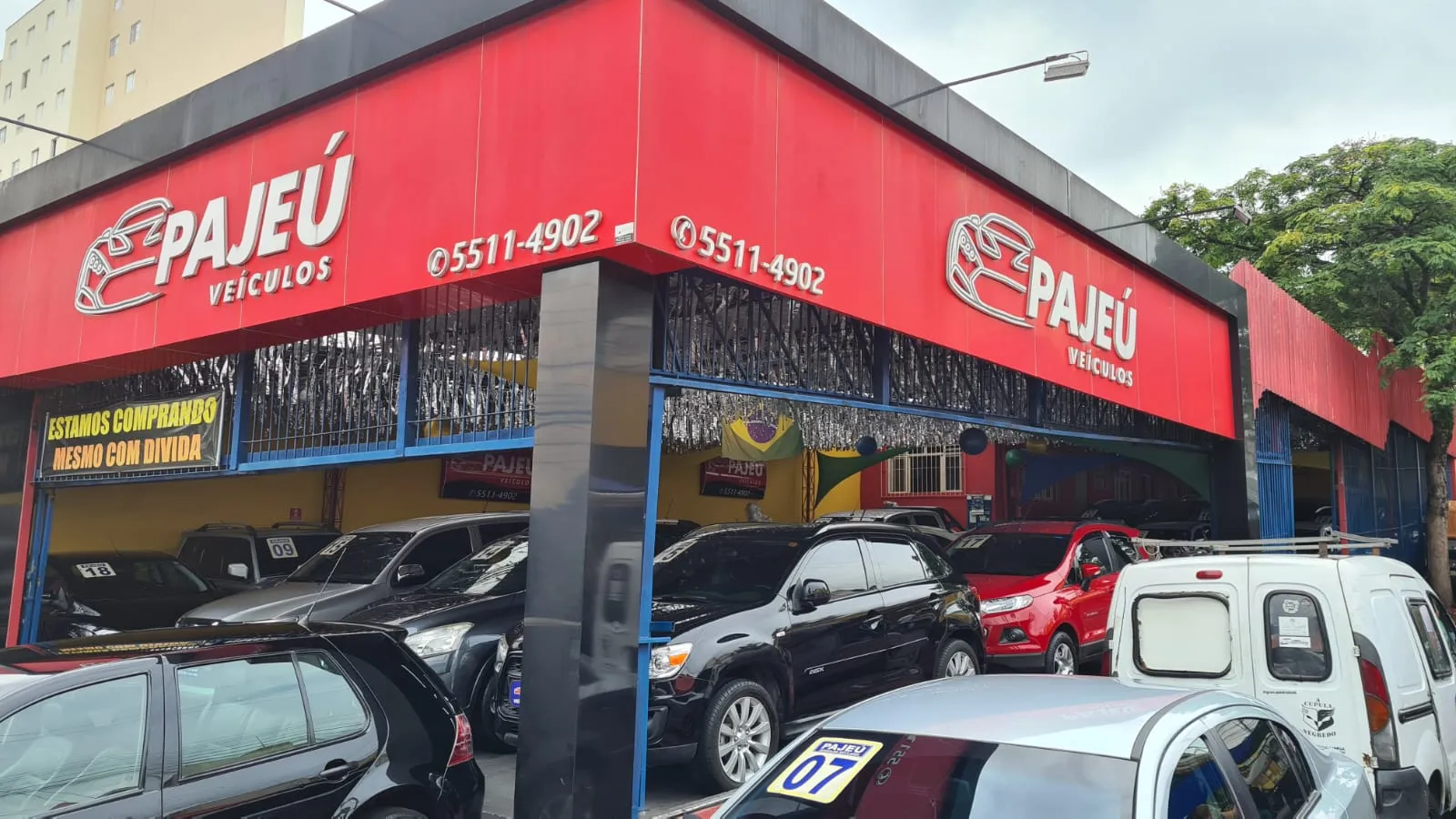 Fachada da loja Veículos à venda em PAJEÚ VEÍCULOS - São Paulo - SP | Mobiauto