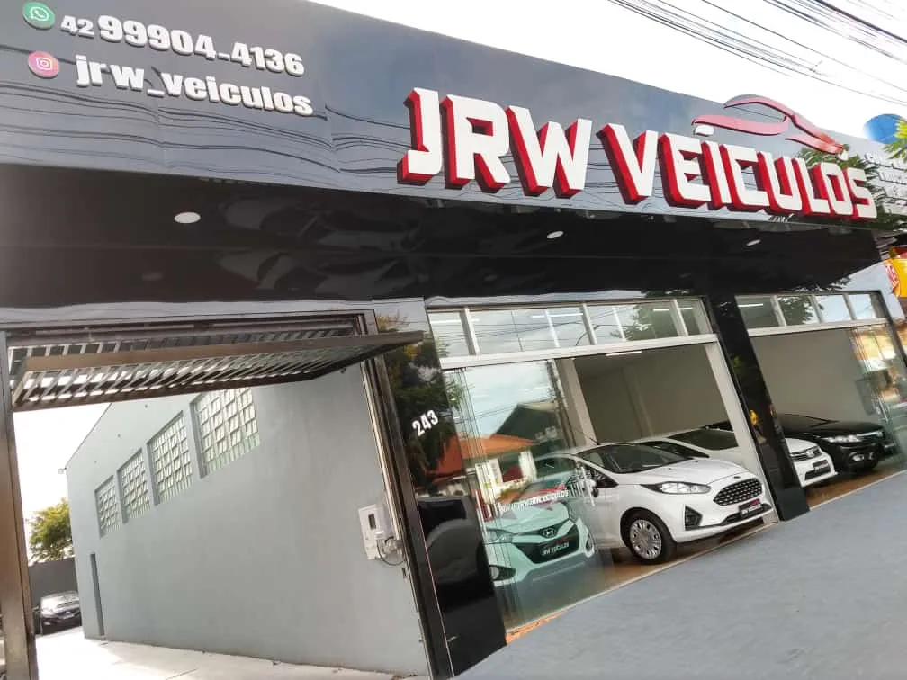 Fachada da loja JRW VEICULOS  - Telêmaco Borba - PR