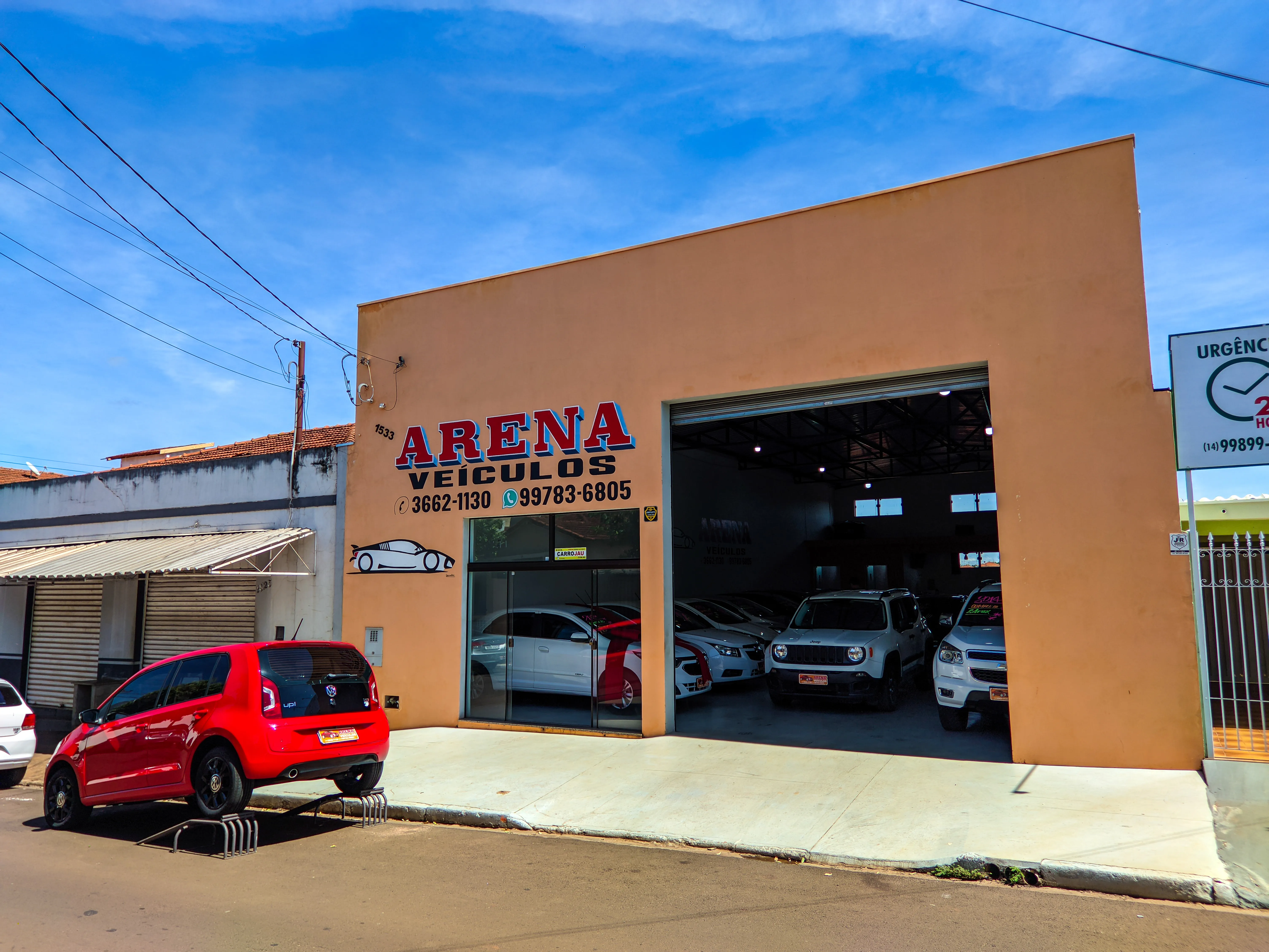 Fachada da loja Veículos à venda em ARENA VEICULOS - Bariri - SP | Mobiauto