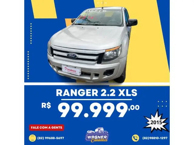 Carro Ford Ranger Cabine Dupla 2015 Ranger 2.2 TD XLS CD 4x4