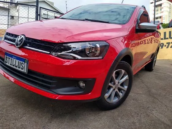 Comprar Picape Volkswagen Saveiro 1.6 16v G6 Cross Cabine Dupla Flex  Vermelho 2015 em Bauru-SP