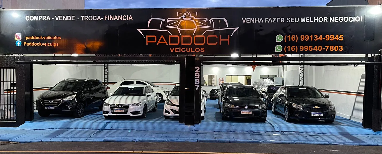 Fachada da loja PADDOCK VEICULOS - Franca - SP
