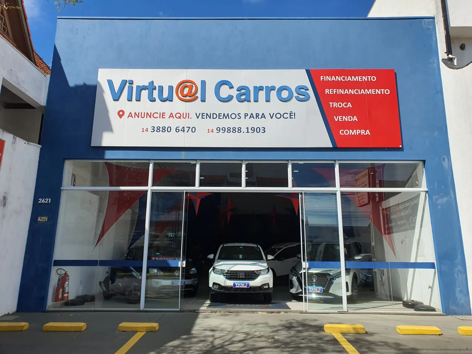 Fachada da loja Veículos à venda em VIRTUAL CARROS - Botucatu - SP | Mobiauto